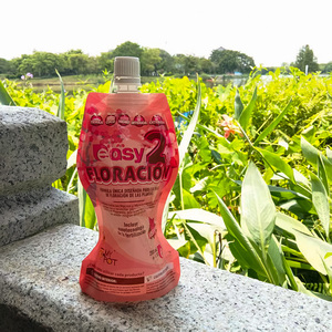 Pochette d'engrais à fleurs de 250ml Pochette en PE réutilisable étanche Bec centré pour engrais en relief avec thermoscellage - Product Image 1