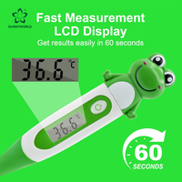 Termómetro Digital de Plástico en Oferta, con Punta Rígida, Indicador de Temperatura para Fiebre, Lectura Rápida, Funciona con Batería, Oral, Rectal, Axilar