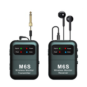 Sistema de Monitoreo Inalámbrico In-Ear, Sistema IEM Inalámbrico Estéreo de 2.4G con Transmisor y Receptor de Cinturón, Emparejamiento Automático, 164 pies de Alcance para Estudio - Product Image 1