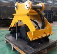 Compacteur vibrant hydraulique pour excavatrice, pour le compactage et le remblaiement de fossés, compatible avec les excavatrices de 6 à 28 tonnes, accessoire de construction