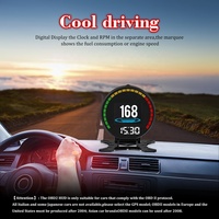 P15 OBD2 Smart Digital Meter mit TFT-Display, Auto-Diagnosegerät, Plug & Play, Geschwindigkeit, Drehzahl, Temperatur, Kraftstoffverbrauch