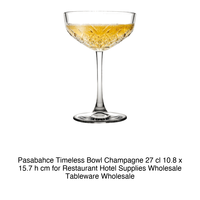 Copa de Champán Timeless 27 cl, Altura 15.7 cm, Diámetro 10.8 cm, Pasabahce