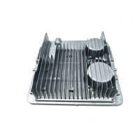 Radiateur en alliage d'aluminium ADC12 sur mesure, moulé sous pression, usiné CNC, haute conductivité thermique pour le refroidissement électronique automobile
