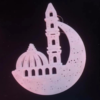 Led Croissant de Lune Islamisme Mosquée Musulman Ramadan et Eid Guirlande Murale Décor Lumières