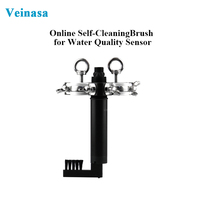 Capteur de qualité de l'eau Veinasa XS-QJS avec brosse de nettoyage automatique pour la surveillance du pH/température (pH 0,0-14,0 Temp 0-80°C)