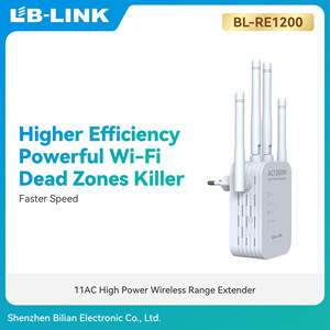 Répéteur haute puissance LB-LINK RE1200 AC1200M double bande IEEE 802.11ac avec module WiFi, port Ethernet et 4 antennes - Product Image 5