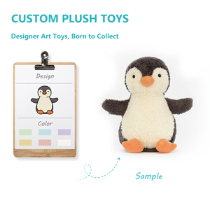 Cadeaux personnalisés pour la fête des mères, peluches super douces, figurines créatives de collection en coton PP, style pingouin, 31 cm-50 cm, 14 ans - Product Image 1
