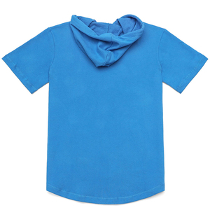 Felpa con cappuccio con logo personalizzato di lusso felpa da <span class=keywords><strong>uomo</strong></span> Casual Gym sport felpa con cappuccio 100% cotone Pullover da <span class=keywords><strong>uomo</strong></span> a maniche <span class=keywords><strong>corte</strong></span> - Product Image 3