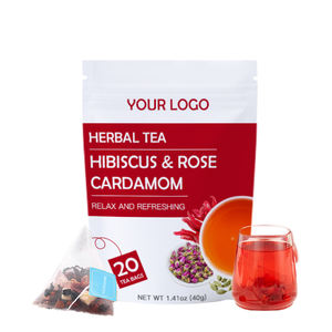 Té relajante de mezcla de hierbas, hibisco, rosa, <span class=keywords><strong>cardamomo</strong></span> - Product Image 1
