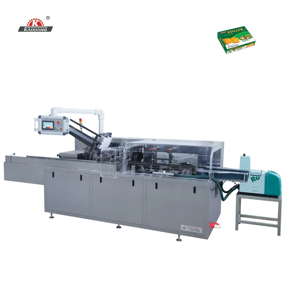 KXZ-180B Đóng Hộp Mì Ăn Liền Cartoning Machine Máy Đóng Gói Hộp Tự Động Tiêu Chuẩn Cao