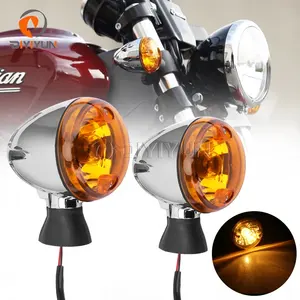 Acessórios Da Motocicleta Chrome Frente Turn Signal Lights Fit para Indian Scout sessenta BOBBER 14-up