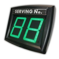 Système de gestion des files d'attente avec affichage LED, télécommande LCD sans fil, 10 000 tickets, compteur vert à 2 chiffres, intérieur/extérieur, pour commerces et bureaux