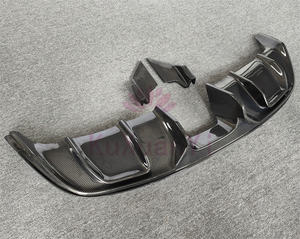 Separador de difusor trasero de fibra de carbono para <span class=keywords><strong>Jaguar</strong></span> <span class=keywords><strong>F</strong></span> Tipo 2 puertas 2015-2019 <span class=keywords><strong>Kit</strong></span> de cuerpo de puerto de escape medio - Product Image 4