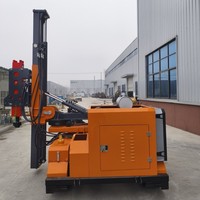 Hincadora Hidráulica sobre Orugas con Motor PLC para Paneles Solares, 2800*1950*2550mm, 4500Kg, Bomba Única de 63, Certificación CE, Ahorro de Energía