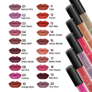 Pintalabios 3 en 1 para mujer, barra de labios personalizada, Etiqueta Privada, 20 colores, Textura Crema, maquillaje mate, 3g, servicio OEM ODM - Product Image 2