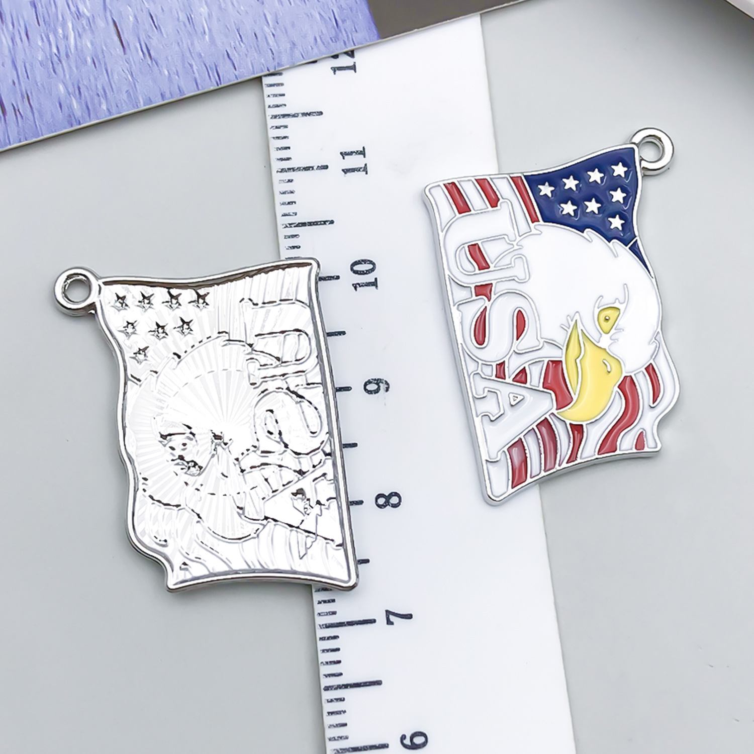 1 White K White Drip US Independence Day Flag Eagl