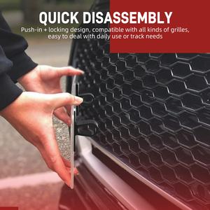 Clips de plaque d'immatriculation en TPU Bevinsee pour grilles en nid d'abeille pour <span class=keywords><strong>Audi</strong></span> S3 <span class=keywords><strong>RS</strong></span> RS3 RS4 RS5 RS6 <span class=keywords><strong>TT</strong></span> - Product Image 2