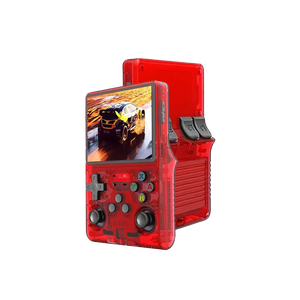 R40S โปรสีแดง3.5นิ้วคอนโซลเกมแบบไม่สัมผัสจอ RK3326แบตเตอรี่นาน3800มิลลิแอมป์ต่อชั่วโมง30,344เกมลินุกซ์ในตัว - Product Image 3