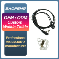 Fournisseur d'écouteurs universels à tube acoustique de type K personnalisés pour talkie-walkie Baofeng, adaptés aux radios avec écouteur acoustique