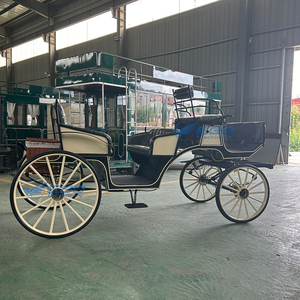 Popular Carroza de Caballos Negra de Cuatro Ruedas para Paseos Turísticos, Bodas y Parques de Atracciones en Venta - Product Image 4