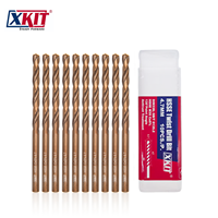 Forets hélicoïdaux XKIT 4,7 mm HSSE M35 Cobalt 5% M35 pour perçage de l'acier inoxydable/métal