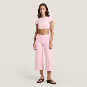 Conjunto de Ropa Deportiva para <span class=keywords><strong>Mujer</strong></span>, Logotipo Personalizado, <span class=keywords><strong>Camiseta</strong></span> <span class=keywords><strong>North</strong></span> <span class=keywords><strong>Face</strong></span>, Capri Yoga, Top de Yoga para <span class=keywords><strong>Mujer</strong></span> - Product Image 6