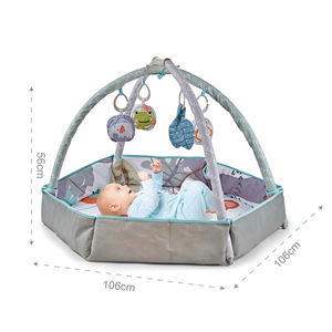 Tapis d'éveil éducatif en coton 3 en 1 pour bébé, gymnase d'activités doux unisexe pour nouveau-né à 24 <span class=keywords><strong>mois</strong></span> - Product Image 4