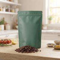 Sachet d'emballage en plastique pour grains de café, personnalisé, avec fermeture éclair, auto-scellant, vente en gros d'usine