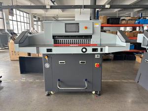 H720RT 720mm hidrolik dişli ve Motor büyük boy programlanabilir ile kağıt kesme makinesi yeni durum - Product Image 2