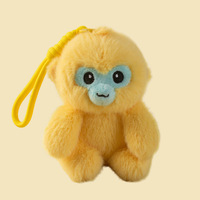 En gros, Jouets en peluche doux et mignons Singe doré, Macaque du zoo, Porte-clés en peluche de dessin animé, Poupées, Souvenirs, Décoration d'événements, Cadeaux pour enfants