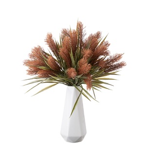 CallaFloral Ramo de Hierba Artificial Cola de Conejo Gris Verde Púrpura de Plástico para Decoración del Hogar y Arreglos de Boda - Product Image 5