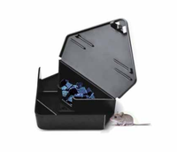Boîte en plastique antiparasitaire Rongeur Souris Piège à souris Station d'appât avec clé