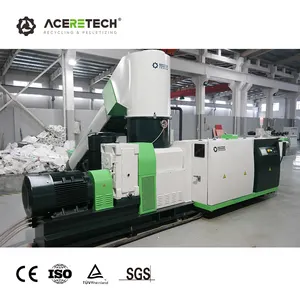 Rifiuti personalizzabili di plastica PP/PE Film di riciclaggio di plastica riciclata macchine per la produzione di Pellet ACS-H500/100