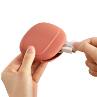 Mini étui de voyage pour écouteurs facile à transporter pochette de câble pour écouteurs en silicone