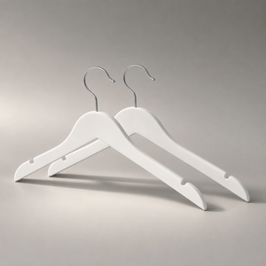 Cintres en bois antidérapants avec encoches, gain de place, pour magasins de vêtements et hôtels - Offre Spéciale - Product Image 1