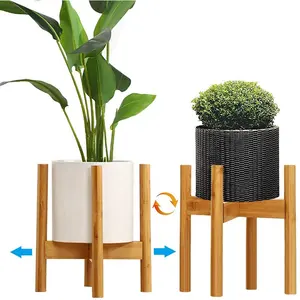 Grosir perdamaian tanaman bambu-Tempat Pot Bunga Dudukan Tanaman, Dekorasi Rumah, Pegangan Tanaman Modern Pertengahan Abad Bambu Dalam Ruangan untuk Tanaman Rumah