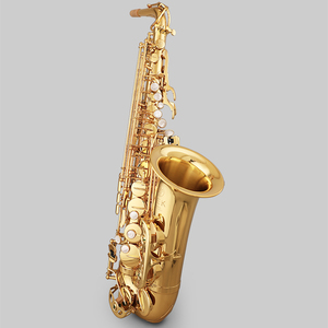 Saxofón Alto para principiantes Jek Bari en oro con acabado de laca de latón - Product Image 2