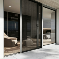 Fenêtres coulissantes anti-effraction KOJOON, design personnalisé, fenêtres coulissantes anti-effraction en aluminium avec moustiquaires, fenêtres en alliage d'aluminium