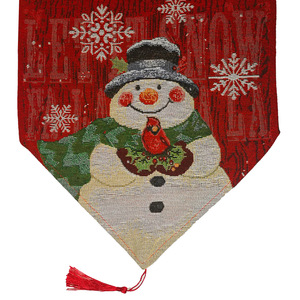 <span class=keywords><strong>Natale</strong></span> stampa a strisce di <span class=keywords><strong>cotone</strong></span> lino stile nordico pupazzo di neve tavolo Runner <span class=keywords><strong>tovaglia</strong></span> per pranzo tavoli da caffè decorazione tessuto - Product Image 2