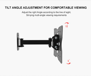 30Kg/66lbs Khả Năng Chịu Tải 180 Độ Xoay Có Thể Tháo Rời Led TV Treo Tường - Product Image 5
