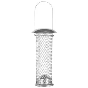 The Range Deluxe Silver Sunflower Seed Feeder Bird Feeder Metal Eeder