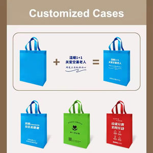 Günstiger Preis Individuell Bedruckte Geschäftslogo-Geschenktasche Großhandel Wiederverwendbare Umweltfreundliche Einkaufstasche Vliesstoff-Tasche - Product Image 6