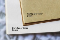 Impression personnalisée de carnets, organiseur de planification hebdomadaire relié cousu, couverture souple en papier kraft, OEM faible MOQ