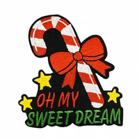 Patch brodé personnalisé pas cher pour vêtements, patch thermocollant, badge brodé drapeau, patch logo personnalisé