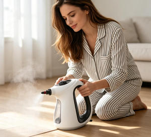 Limpiador a Vapor Portátil de Mano, 1300W, AC220-240V, Tanque de Agua de 500ml, Cable de Alimentación de 3M, Calentamiento Rápido en 20-30 Segundos, Salida de Vapor de 38-42g/min, Portátil para el Hogar - Product Image 2