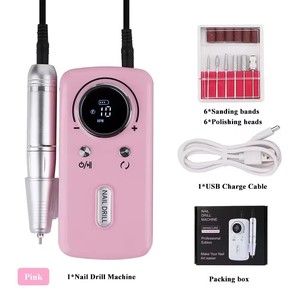 เครื่องเจียรเล็บไฟฟ้าไร้สายแบบชาร์จได้ 45000 รอบต่อนาที แบบพกพา ทำจากพลาสติก สำหรับทำเล็บมือและเล็บเท้า - Product Image 6