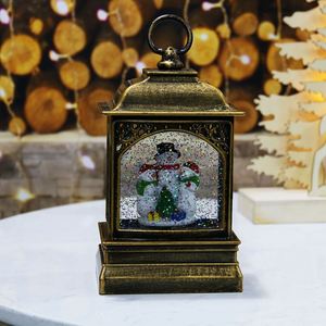 ไฟประดับตกแต่งคริสต์มาสลดราคาสุดฮอต โคมไฟ LED หมุนได้พร้อมกากเพชรและไฟรูปตุ๊กตาหิมะด้านใน สำหรับตกแต่งบ้านในช่วงคริสต์มาส - Product Image 3