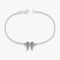 Bracelets en argent sterling 925 avec pendentif complet Fleur de Margarita, Croix et Ailes, pour femmes et hommes, bijoux vintage style street punk