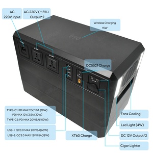 ปลั๊กแอนด์เพลย์สถานีพลังงานแบบพกพา2000วัตต์แบตเตอรี่ LiFePO4 45AH 51.2โวลต์พร้อมอินเวอร์เตอร์เพียวไซน์เวฟสำหรับการตั้งแคมป์กลางแจ้ง - Product Image 3