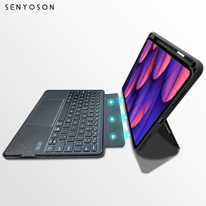 SYX for iPad Pro 11 인치 Air 4 & <span class=keywords><strong>5</strong></span> 화면 타이핑 펜 슬롯 사무실 및 게임용 무선 키보드 (보호 케이스 포함) - Product Image 5